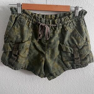 Free People Low Rise Camo Shorts